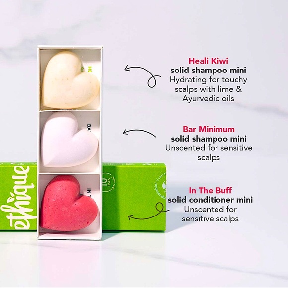 Ethique Discovery Pack for Touchy Scalps Shampoo & Conditioner 3 Travel Bars - Picture 4 of 16